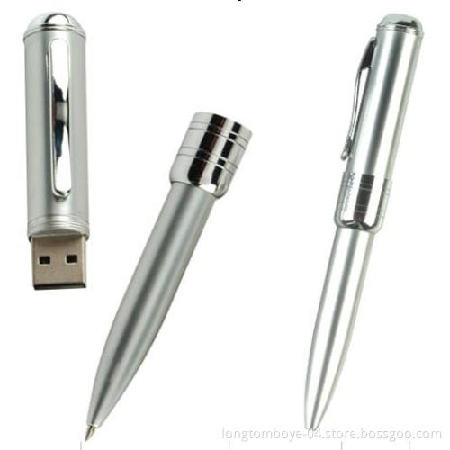 Metal Pen USB Flash Driver Logo Welcomed
